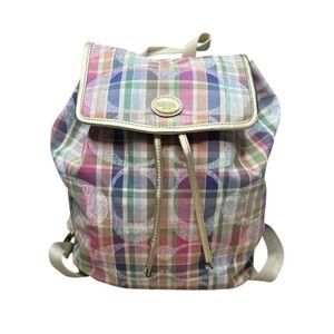 COACH - Like New Daisy Madras Packable Backpack